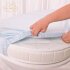 Трикотажная простыня на резинке овальная (3043 бежевый)